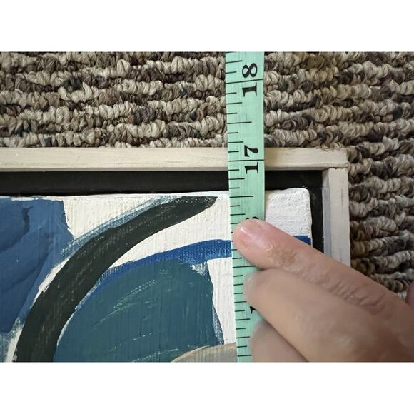 EMISELA HART LARGE VTG MCM EXPRESSIONIST MODERNIST OIL PAINTING 1969 WASHINGTON - Picture 4 of 9